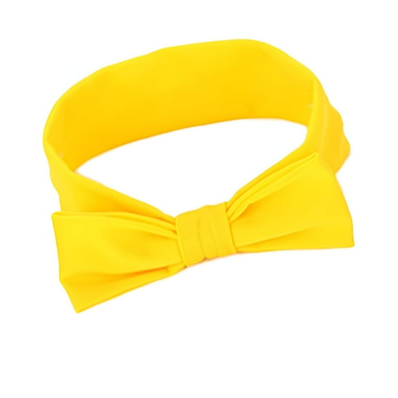 TELOLY Headbands for Women,Polyester Yellow Headband,Girl Hair Accessories,Yellow