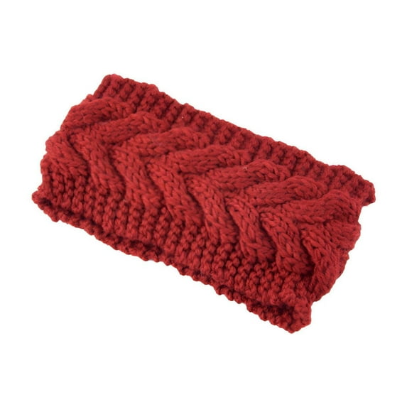 TELOLY Headbands for Women,Yarn Running Headband,Turban Headbands,Red