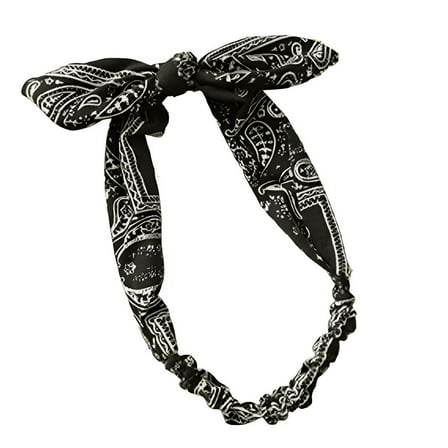 TELOLY Headbands for Women,Cloth Hair Band,Turban Headbands,Black