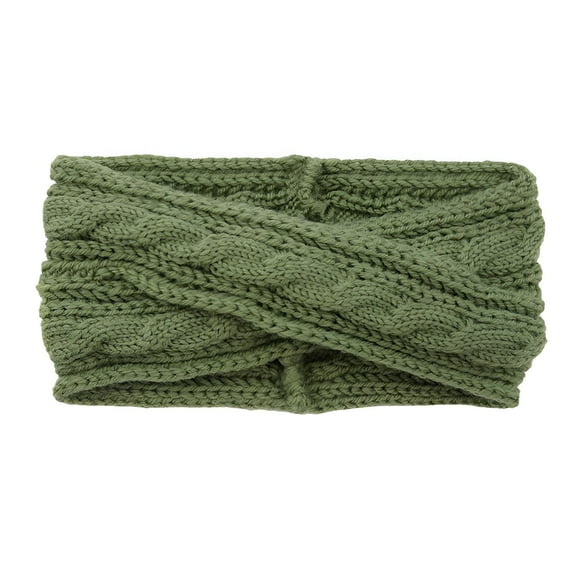 TELOLY Headbands for Women,Yarn Hair Scarf,Spa Headbands for Women,Green