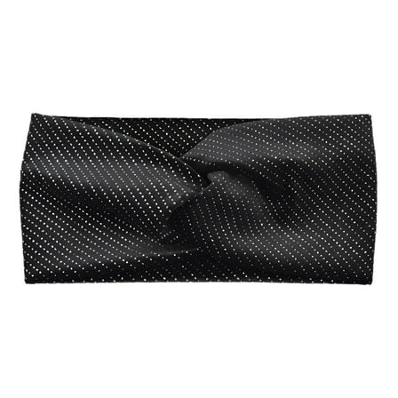 TELOLY Headbands for Women,Polyester Womens Headbands,Sweatbands for Women,Black