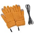 thumbnail image 1 of TELOLY Heated Gloves Comfortable Grip Heated Gloves for Women Perfect for Snow Electric Gloves Winter-Ready Wear Yellow, 1 of 2