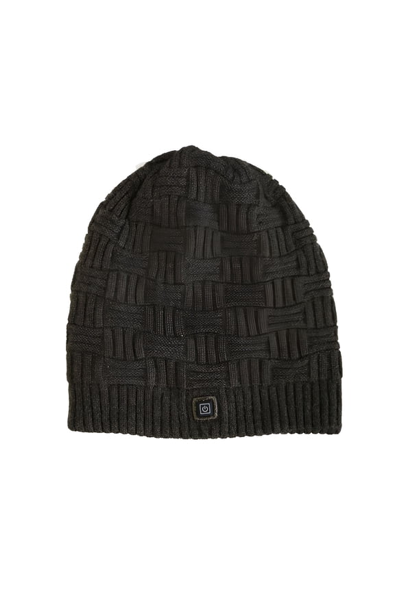 Heated Hat - Men and Women Knitted Heating Hats,3400Mah Battery Pack,Warm Heating Beanie for Outdoor Skiing Sports,Adjustable Temperature Control