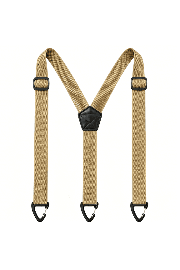 Hidden Suspenders for Men under Clothes with 3 Snap Loop (1.5" Wide)
