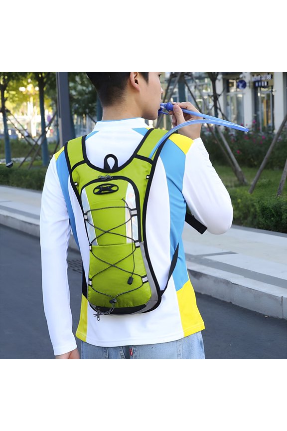 Hydration Backpack with 2L Hydration Bladder Water Backpack for Hiking Hydration Pack for Running Cycling Hiking Green