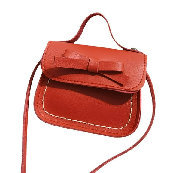 TELOLY Kids Purse,Exquisite Details Little Girl Purse,Adorable Personality Mini Purse,Red