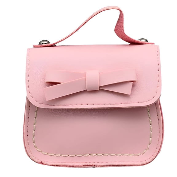 TELOLY Kids Purse,Single Shoulder Little Girl Purse,Crossbody Dual-Use Mini Purse,Pink