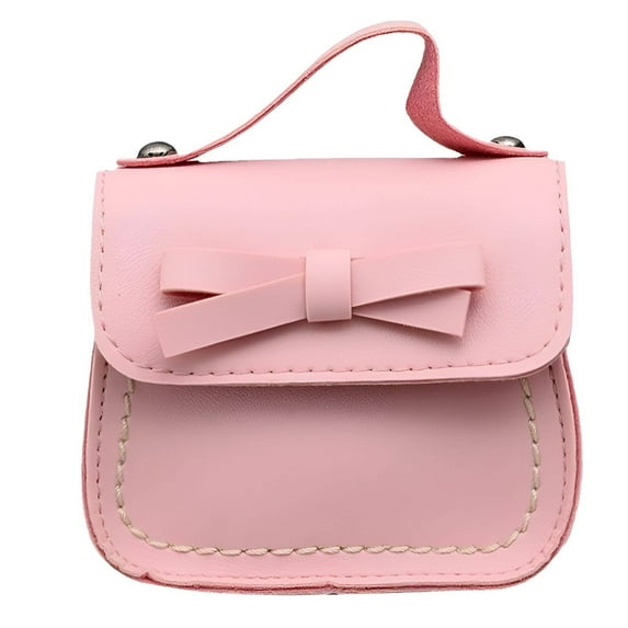 TELOLY Kids Purse,Single Shoulder Little Girl Purse,Crossbody Dual-Use Mini Purse,Pink