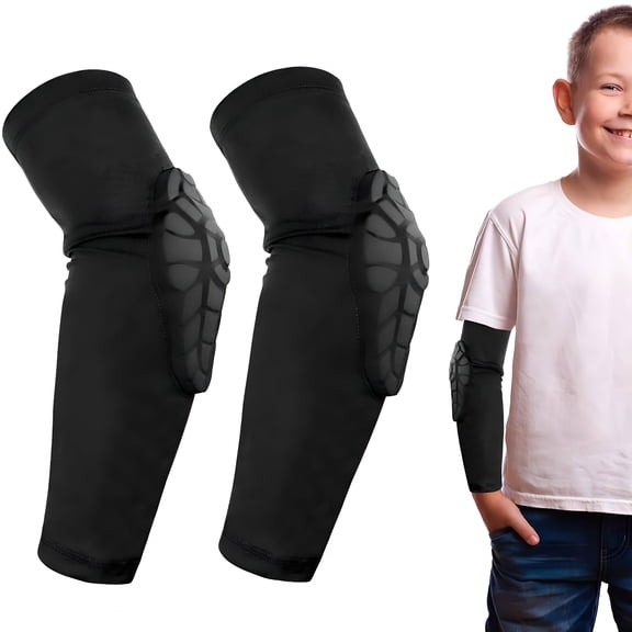 TELOLY Kids/Youth Sports Honeycomb Compression Knee Pad Elbow Pads Guards Protective Gear for Basketball, Baseball, Football, Volleyball, Wrestling, Cycling