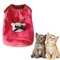 thumbnail image 1 of TELOLY Kitten Clothes,Cotton Small Dog Clothes for Kittens and Puppies,Fawn All-Season Cat Clothes,Pink2,Xs, 1 of 7