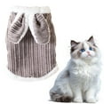 thumbnail image 1 of TELOLY Kitten Clothes,Polyester Boy Dog Clothes for Cats and Dogs Between 1.10 and 2.20 Lbs,Winter Thickened Warm Bunny with Hood Dog Sweaters for Small Dogs Girl,Grey,Xs, 1 of 7