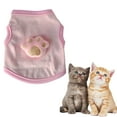 thumbnail image 1 of TELOLY Kitten Clothes,Polyester Cat Outfit for 0.55-1.10 Lbs Kittens and Puppies,Palm Cotton Breathable Small Dog Costume,Pink,Xxs, 1 of 7