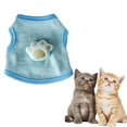thumbnail image 1 of TELOLY Kitten Clothes,Polyester Dog Costume for 0.55-1.10 Lbs Kittens and Puppies,Palm Cotton Breathable Cat Costumes for Cats Only,Blue,Xxs, 1 of 7