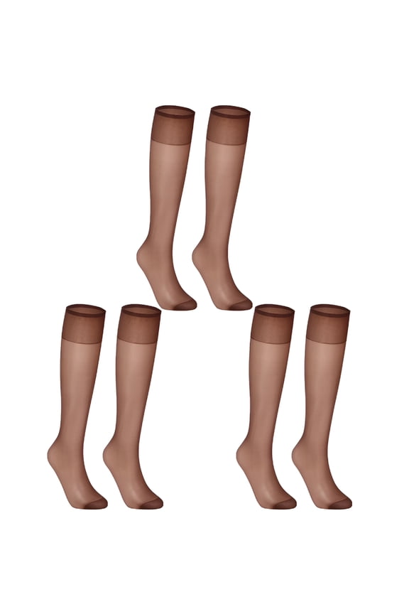 Knee High Stockings for Women 5 Pairs of Women'S Silk Thigh High Socks Nylon Socks for Women Costume Party Tights Knee High Socks for Women Coffee
