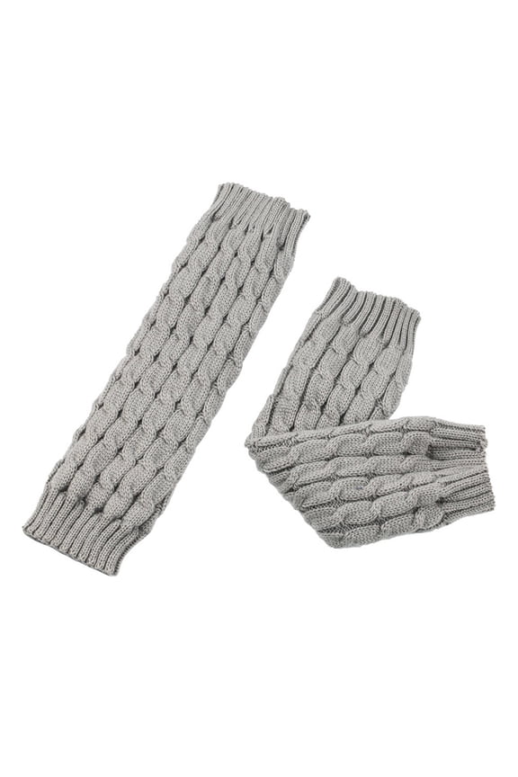Leg Warmers,Fleece Lining Legwarmers,Warm and Comfortable Fleece Design Inside White Leg Warmers,Grey