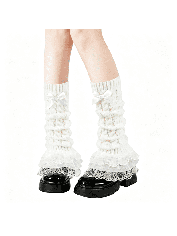 Leg Warmers for Women Kawaii Leg Warmer Cute Legwarmers | Kawaii Cutecore Dance Goth Scene Emo Grunge Gyaru Lolita Harajuku Japanese Accessories Leg Warmers Y2K