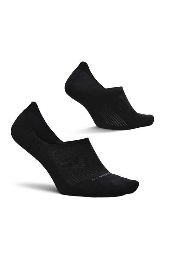 Light Cushion Invisible Socks-Anti-Slip Sport Sock Liner with Targeted Compression-Black,S(1 Pair)