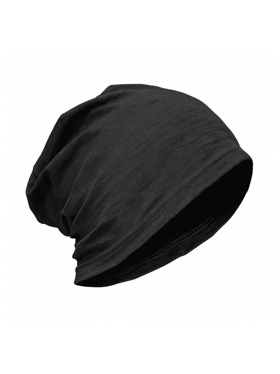 Lightweight 100% Cotton Slouchy Beanie - Thin Breathable Summer Hat for Men Women,Chemo Skull Cap Baggy Headwear,Soft Beanies