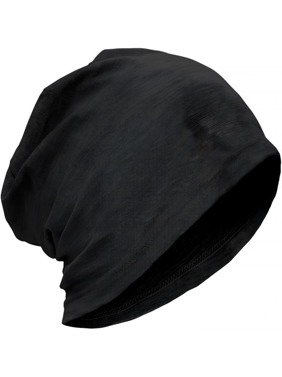 Lightweight Cotton Slouchy Beanie-Thin Breathable Summer Hat for Men Women,Skull Cap Baggy Headwear