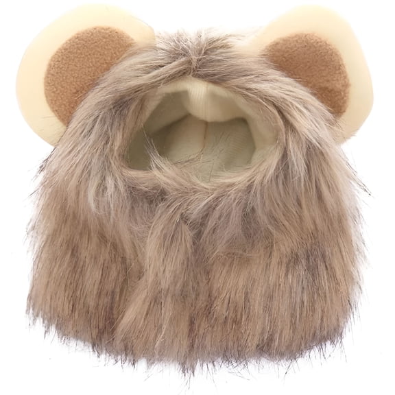 TELOLY Lion Mane Wig for Dog and Cat Costume Pet Costume for Holiday Cat Dog Halloween Christmas Pet Dress Up with Ears