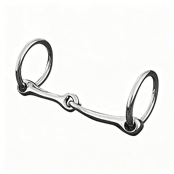 TELOLY Loose Ring Snaffle Bit,4.25" Snaffle Bits for Horses Pony