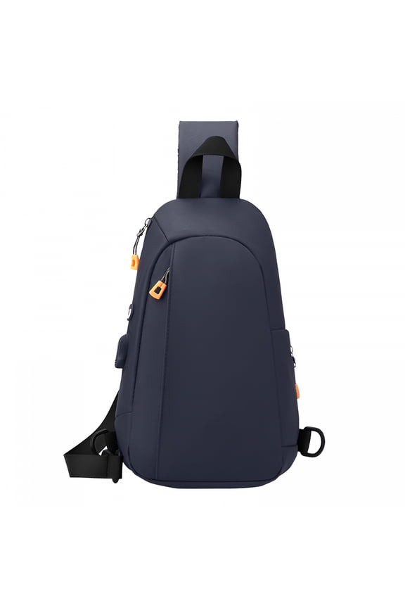 Men Bag Fashion One Shoulder Convenient Chest Bag Outdoor Casual Small Backpack for School Leather Backpack for Women One Strap Backpack for Men Backpack with Rod Holder 18x14x8 Backpack