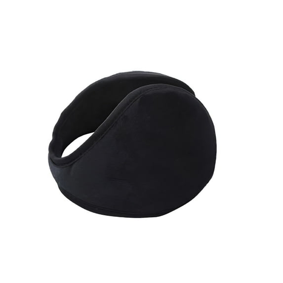 TELOLY Men Ear Muffs, Fashion Casual Solid Color Soft Cozy Plush Lined Winter Ear Warm Foldable Ear Cover for Outdoor Skiing Riding Daily Wear