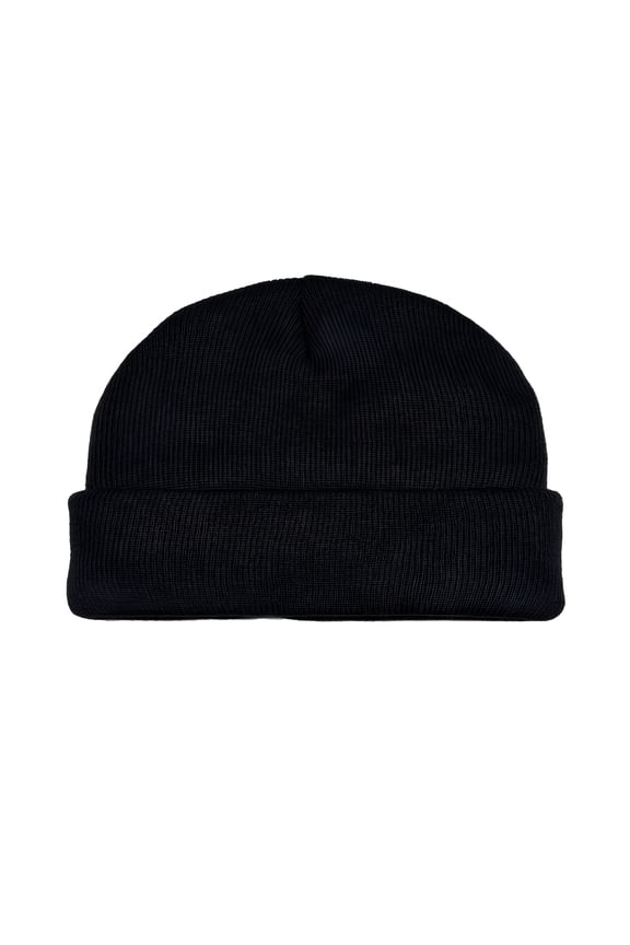 Men'S Arctic Cuff Knit Beanie, Warm Winter Hats for Men, Winter Beanies for Men, Black Soot