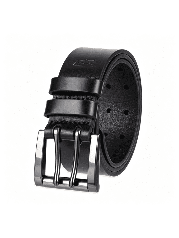 Men'S Casual Everyday Jean Belt with Double Prong Double Prong Double Belt