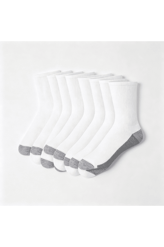 Men'S Crew & over the Calf Socks Pack, Max Cushioned Moisture-Wicking Stay Dry Socks, Athletic Socks, Max Cushioned Cushioned Socks for Men 6, 8 Or 12-Pairs