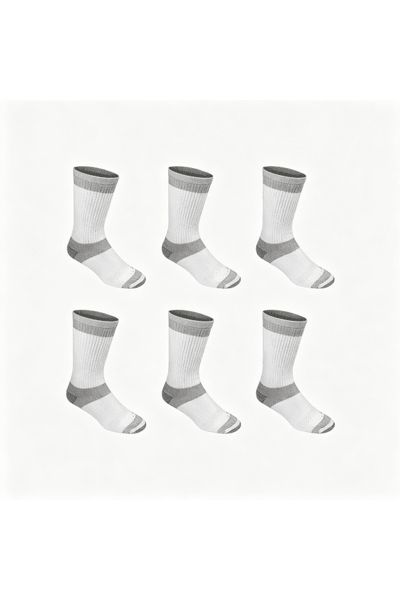 Men'S Dri-Tech Moisture Control Max Full Cushion Crew Socks,Available in M-Xl (6,12 Pairs) Mens Crew Socks