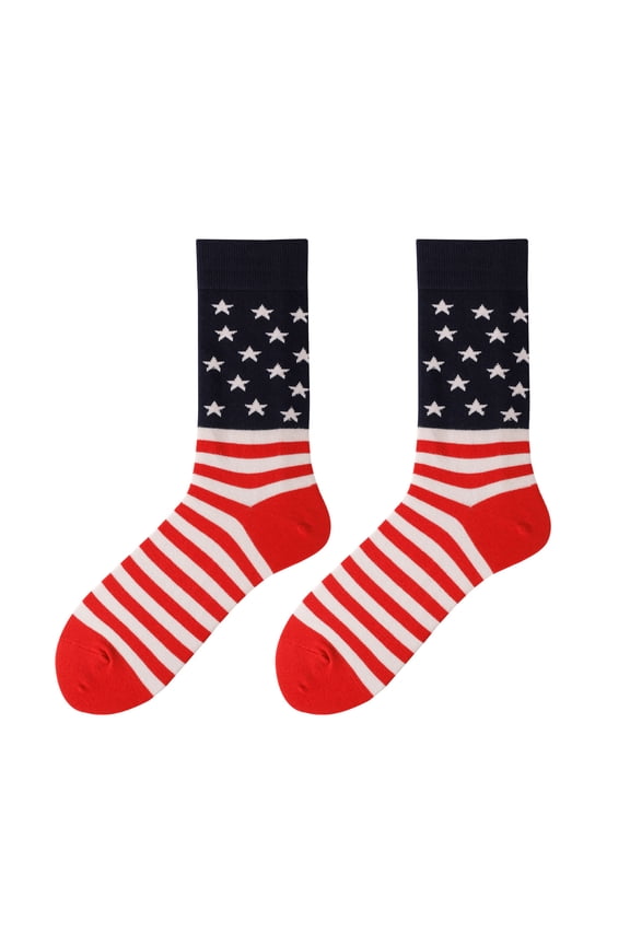 MenS Novelty Dress Socks  Classic Soft Crew Dress Socks, All-Day Comfort for Work, Business Or Weddings Patriotic Socks Men