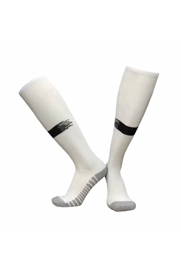 Men's Boot Socks, Anti-Slip Heel Work Socks with Rubber Grip, Breathable Cotton Crew Hosiery