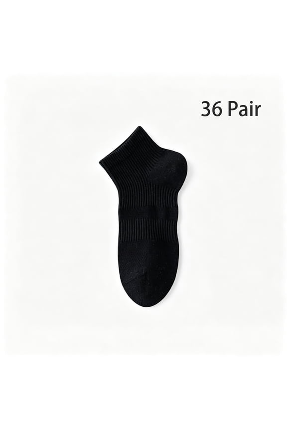 Mens Black Quarter Ankle Athletic Socks for Men,Size 10-13,Cushioned Moisture Wicking Design for Sports and Casual Use