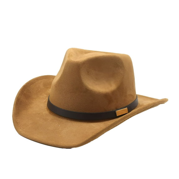 TELOLY Mens Hat,Premium Wool Felt Hat Cowboy Hats for Women,Comfortable Fit Cowboy Hat Men,Khaki