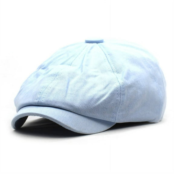 TELOLY Mens Hats,Adjustable Fit Newsboy Cap for Men,Stylish Look Flat Hats,Blue