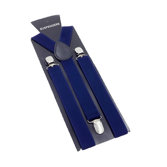 TELOLY Mens Suspenders Adjustable Design Suspenders for Men Easy to Store Environmentally Friendly Materials Men'S Suspenders,Navy Blue