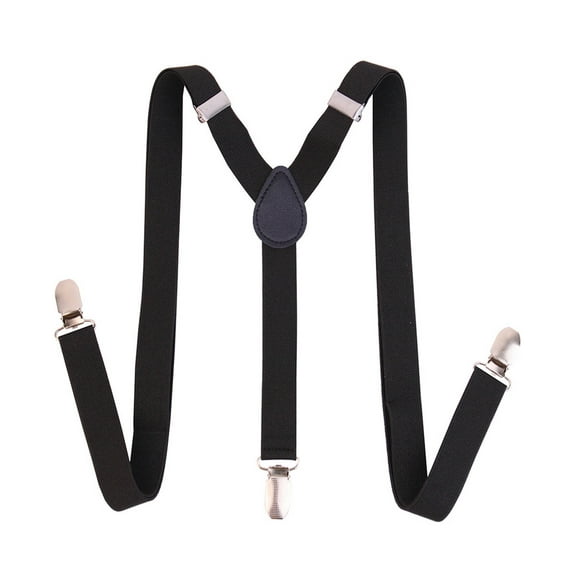 TELOLY Mens Suspenders,Heavy-Duty 7-Clasp Desig Suspenders for Men,Suspenders for Men Heavy Duty,Black