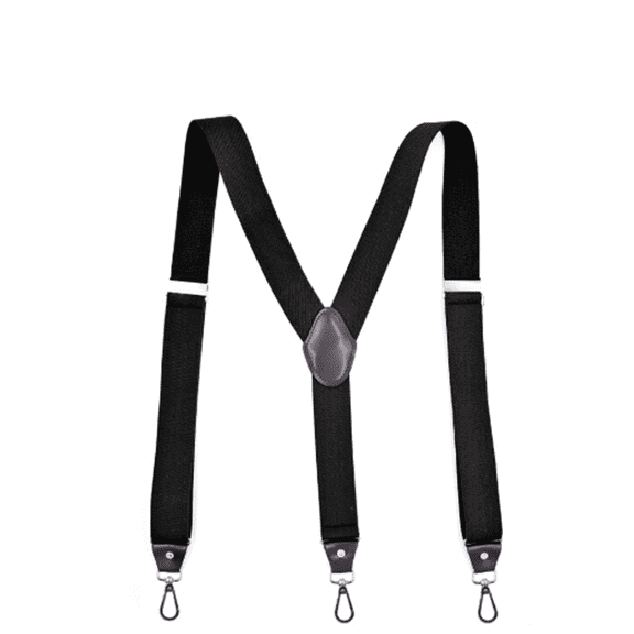 TELOLY Mens Suspenders Trendy Items Suspenders for Men Fashion Trend Adapt to Different Body Types Suspenders for Men Heavy Duty,Black