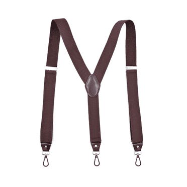 TELOLY Mens Suspenders Trendy Items Suspenders for Men Fashion Trend Adapt to Different Body Types Suspenders for Men Heavy Duty,Brown
