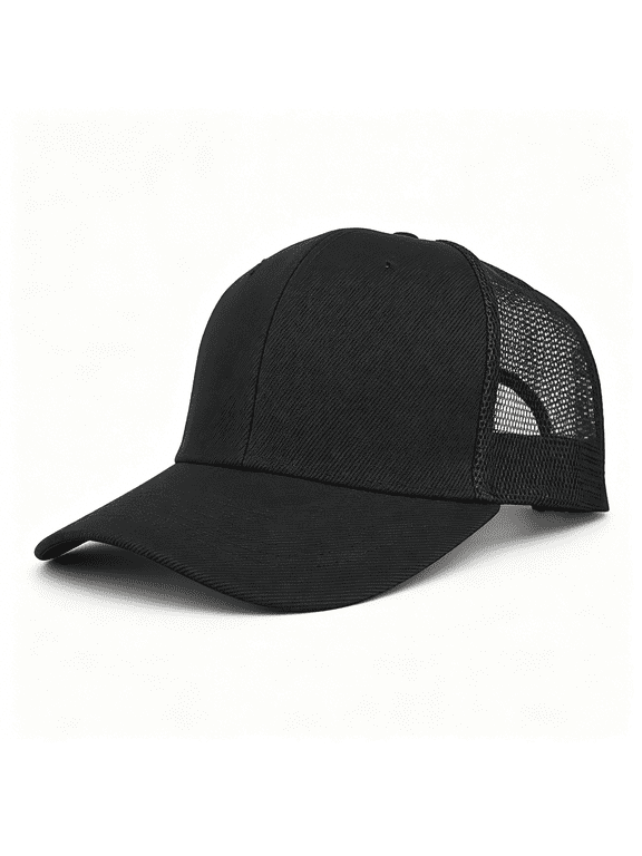 Mesh Trucker Baseball Cap Snapback Hat Structured Front Panel Baseball Hats for Women