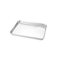 thumbnail image 1 of TELOLY Metal Litter Box,Deep Tray Stainless Steel Cat Litter Box,Flat Bottom Design Small Litter Box,B235*175*25㎝, 1 of 3