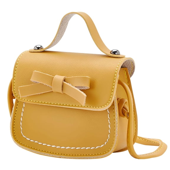 TELOLY Mini Purse,Easy Glide Zipper Girls Purse,Smooth Convenient Opening Little Girl Purse,Yellow