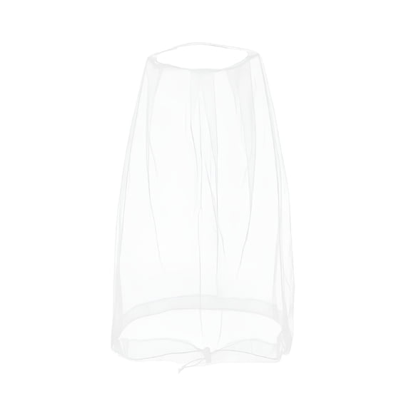 TELOLY Mosquito Head Net Mesh with Drawstring, Beekeeper Net Mask Protection, Bug Net for Face Hiking, Insect Head Mask