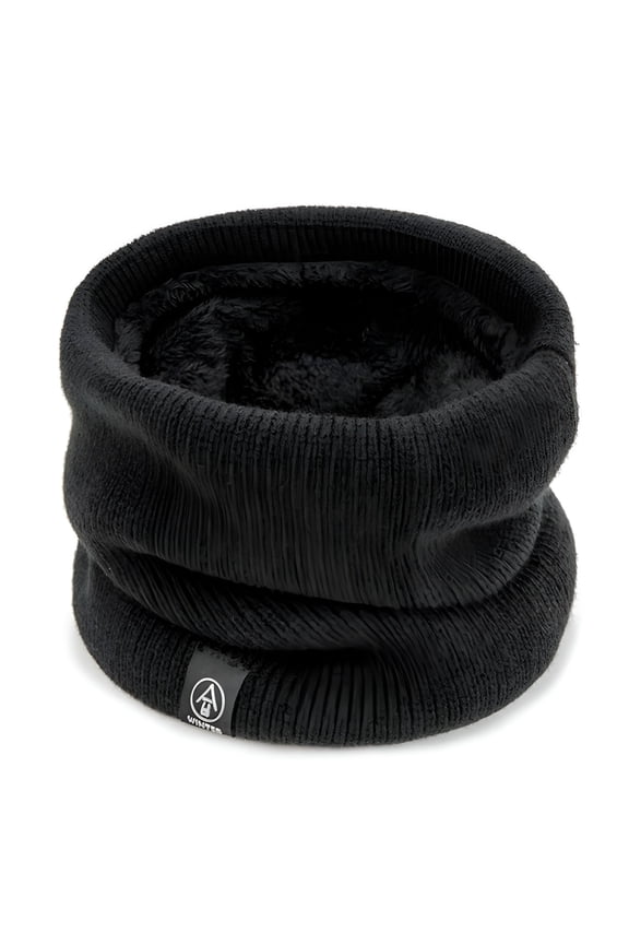 Neck Warmer for Men Women Fleece Neck Gaiter Winter Double-layer Thick Knit Circle Loop Infinity Scarf Warm