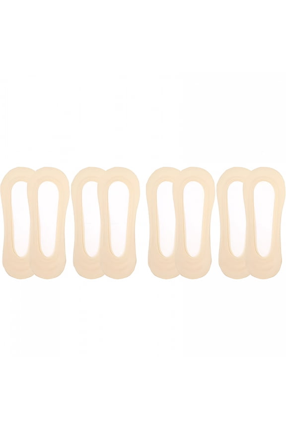 No Show Socks Womens 4-8 Pairs Low Cut Liner Non Slip Socks for Women Size 5-12 Footies Invisible Socks for Flat Boat