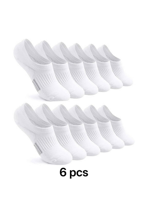 No Show Socks Womens,Cushioned Socks Running Socks,Seamless Toe Womens Ankle Socks,White
