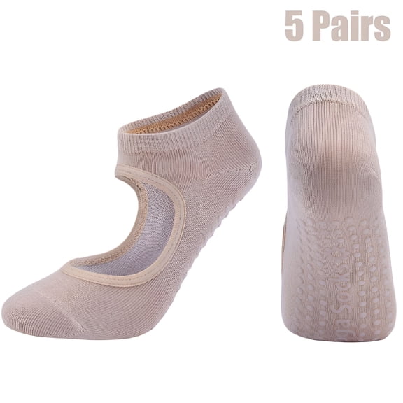 TELOLY Non-Slip Yoga Pilates Socks For Women