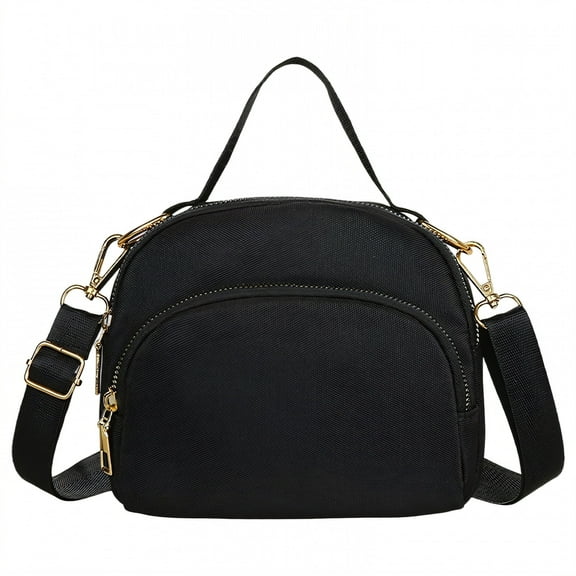 GASTROPOD Nylon Crossbody Bags for Women,Simple and Trendy Look Travel Purses for Women,Black