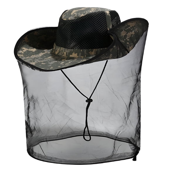 TELOLY Outdoor Fishing Hunting Hat Mosquito Insect Bee Bug Net Mesh Protector